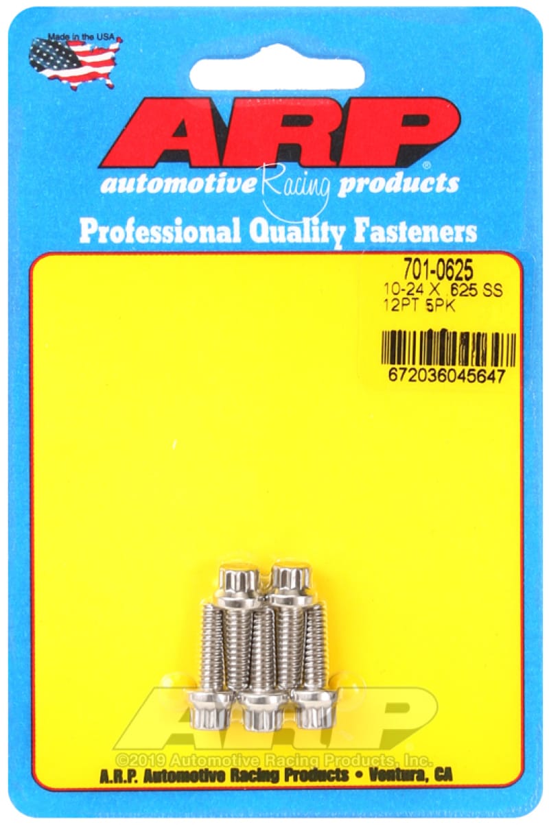 ARP — ARP 10-24 x .625 12pt SS bolts