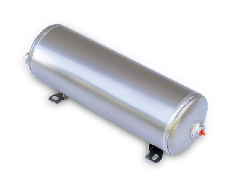 Ridetech — Ridetech Air Tank 2 Gallon Aluminum w/ 2- 1/4in Ports and 1- 1/8in Port
Air Tank Aluminum 2