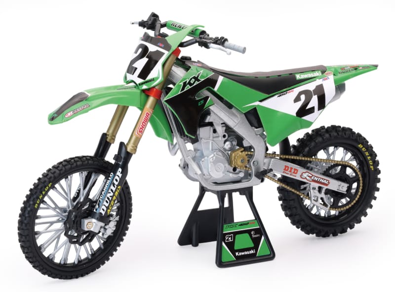 New Ray Toys — New Ray Toys Kawasaki KX450F Factory Team (Jason Anderson)/ Scale - 1:6