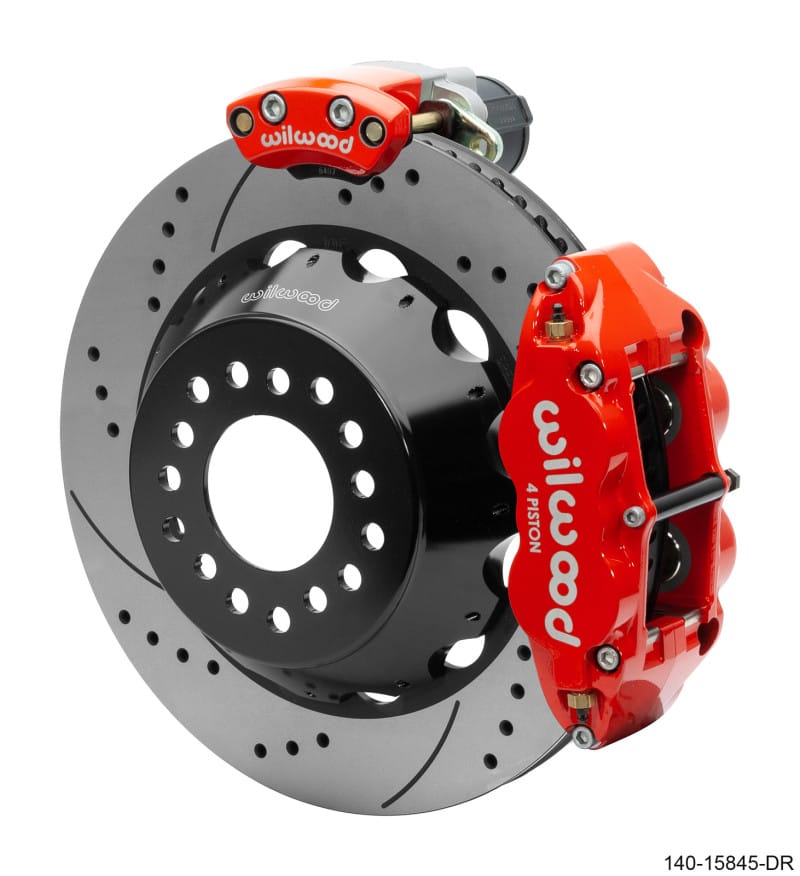 Wilwood — Wilwood Narrow Superlite 4R Rear P-Brk Kit 14.00in Rotor Big Ford New Style 2.50in Offset - SRP Red
BRAKE KIT