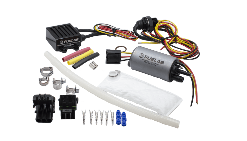 Fuelab — Fuelab 253 In-Tank Brushless Fuel Pump Kit w/9mm Barb & 6mm Siphon/72002/74101/Pre-Filter - 500 LPH