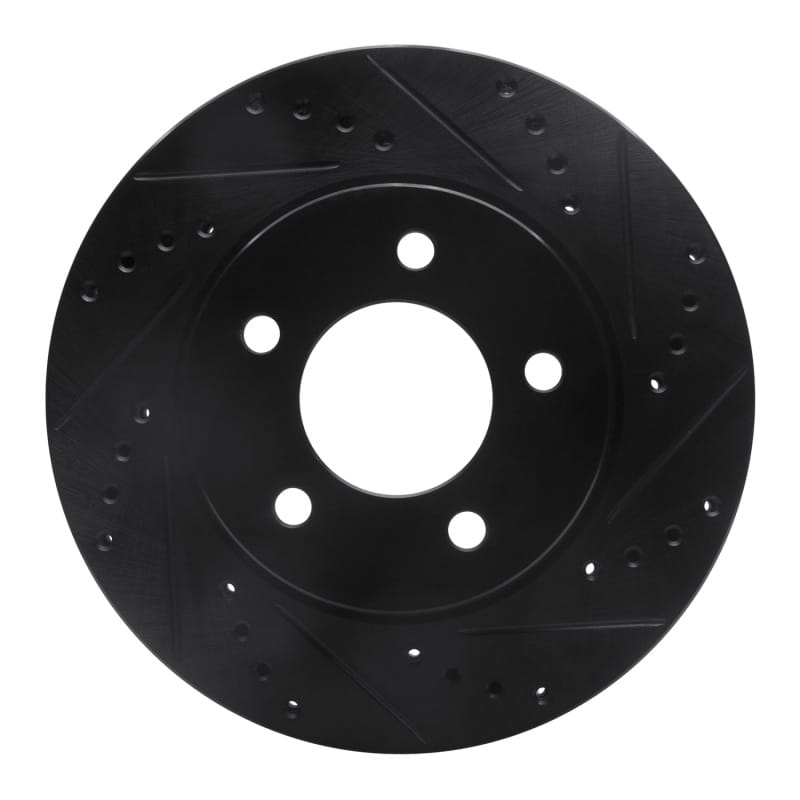 R1 Concepts — R1 98-00 Chrysler LHS Front Right Drilled & Slotted Black Brake Rotor
R1 Brake Rotor Drill