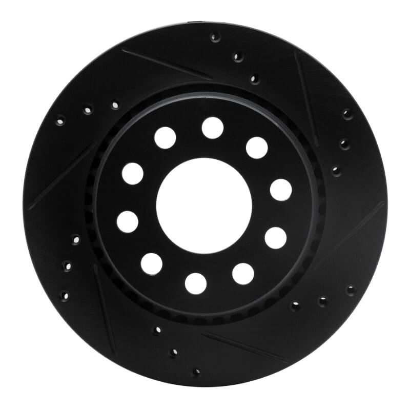 R1 Concepts — R1 90-97 Audi S4 Rear Right Drilled & Slotted Black Brake Rotor
R1 Brake Rotor Drill