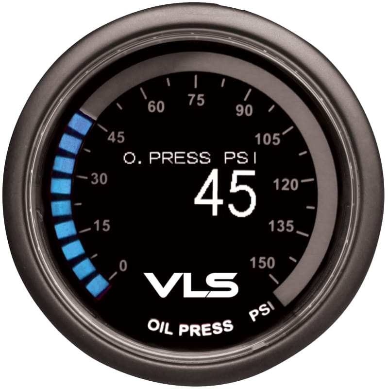 Revel — Revel VLS 52mm 0-150PSI Digital OLED Oil Pressure Gauge