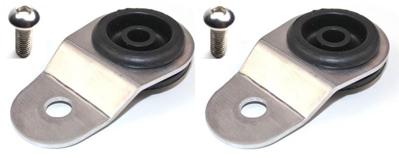 Torque Solution — Torque Solution Radiator Mount Combo with Inserts (Silver) : Mitsubishi Evolution 7/8/9