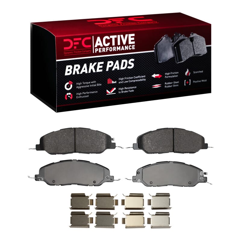 DFC — DFC 05-14 Ford Mustang Front Active Performance Pads and Hardware Kit
DFC Brake Pad Set
