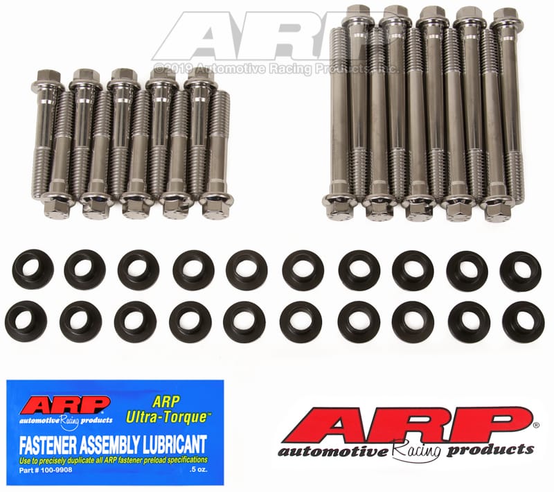 ARP — ARP SB Ford w/ W Heads SS Hex Head Bolt Kit