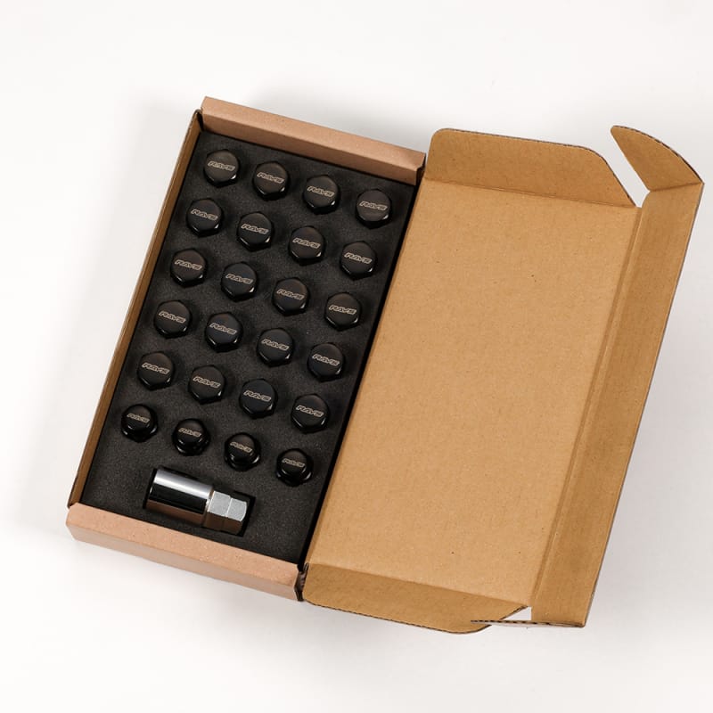 Rays — Rays 19 Hex Nut M12x1.50 -Black (20 Pieces)