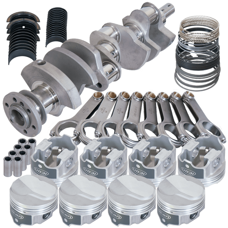 Eagle — Eagle Chevy 396/402 3.766in Crank 6.135in H-Beam 17cc Dome 4.125in Pistons Rotating Assembly