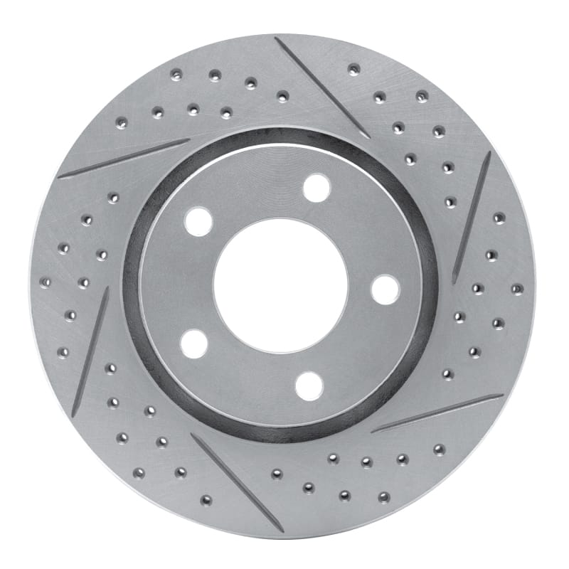 R1 Concepts — R1 01-07 Chrysler Voyager Front Right Drilled & Slotted Geo-Carbon Rotor