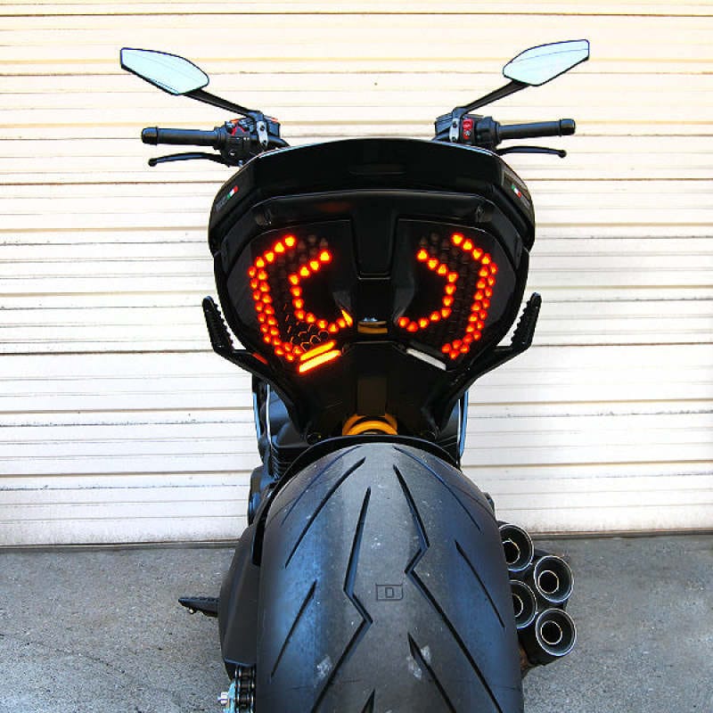 New Rage Cycles — New Rage Cycles 23+ Ducati Diavel V4 Rear Turn Signals w/Side Mount License Plate