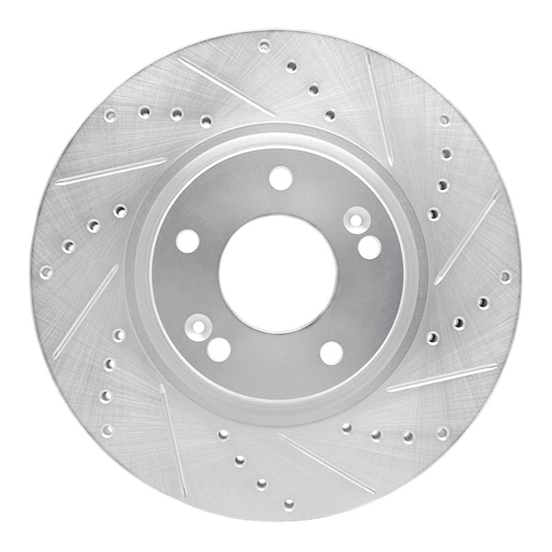 R1 Concepts — R1 04-11 Hyundai AZERA Front Right Drilled & Slotted Silver Brake Rotor
R1 Brake Rotor Drill