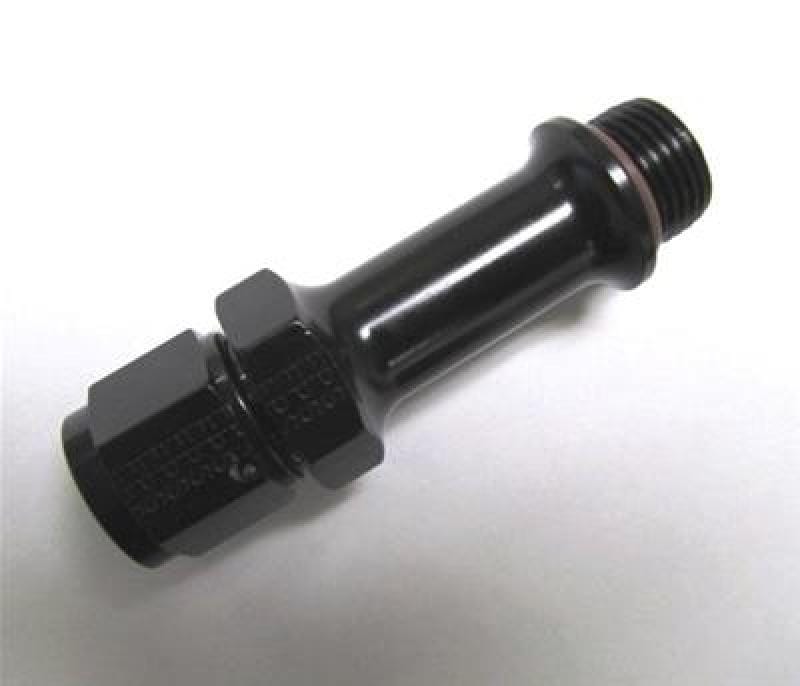 Fragola — Fragola -8AN x 9/16-24 Carb Adapter Long 3in - Black