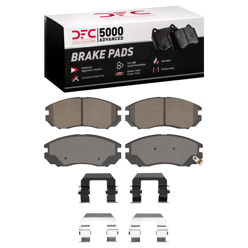 DFC — DFC 04-08 Hyundai Tiburon Front 5000 Advanced Ceramic Brake Pads and Hardware Kit
DFC Brake Pad Set