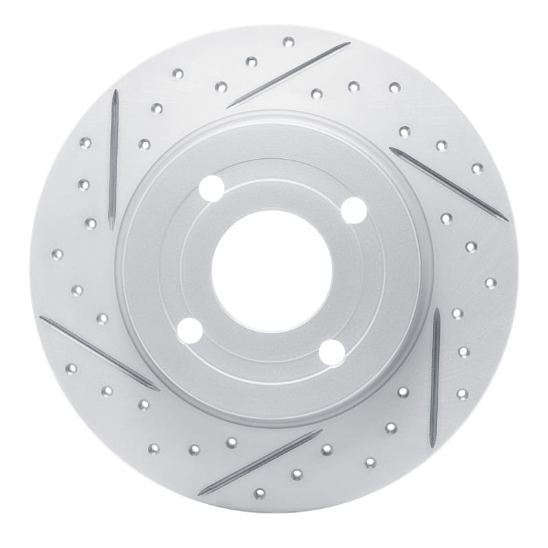 R1 Concepts — R1 18-22 Ford Ecosport Rear Left Drilled & Slotted Geo-Carbon Rotor
