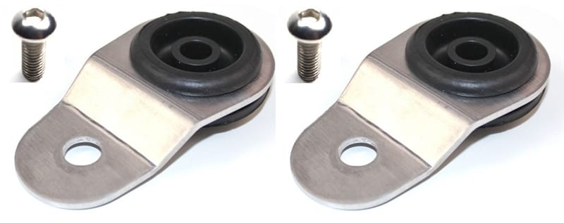 Torque Solution — Torque Solution Radiator Mount Combo with Inserts (Silver) : Mitsubishi Evolution 7/8/9