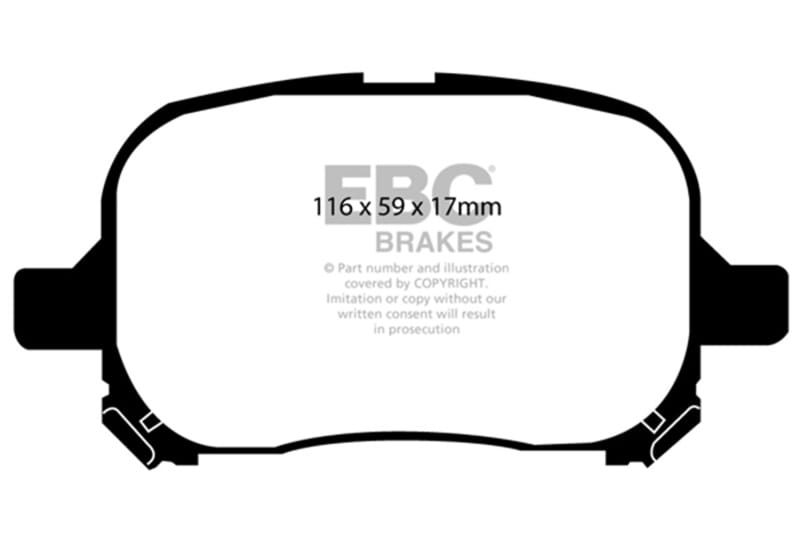 EBC — EBC 99-01 Lexus RX300 3.0 2WD Greenstuff Front Brake Pads
Disc Brake Pad