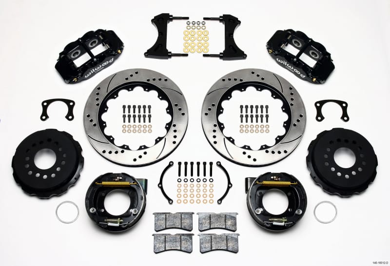 Wilwood — Wilwood Narrow Superlite 4R Rear P-Brk Kit 14.00in Drilled New Big Ford 2.50in Offset
BRAKE KIT