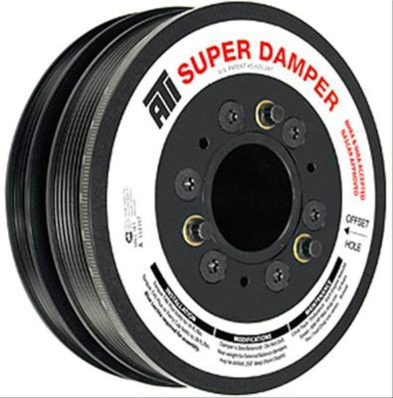 ATI — ATI Damper - 5.67in - Alum - 6/4 Grv - 25 Percent UD - LS1/LS2 - F & V Body - 10 Per UD A/C - 1Pc