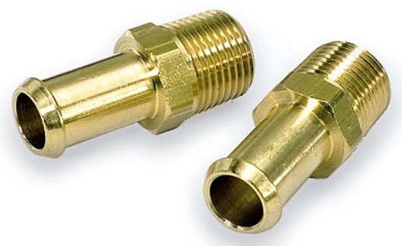 Moroso — Moroso Fuel Hose Fitting - 1/2in NPT to 3/8in Hose - Brass - Single