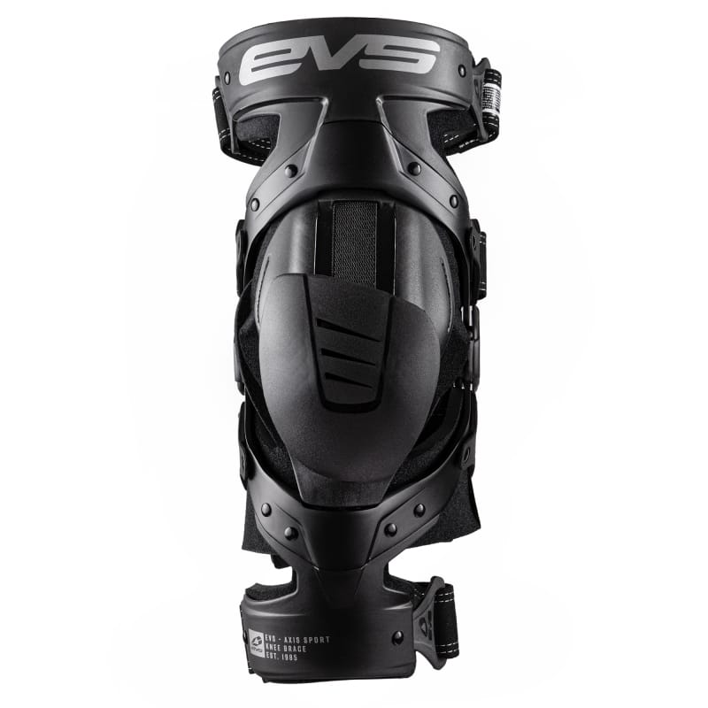 EVS — EVS Axis Sport Knee Brace Black/Black/Grey - Medium/Right