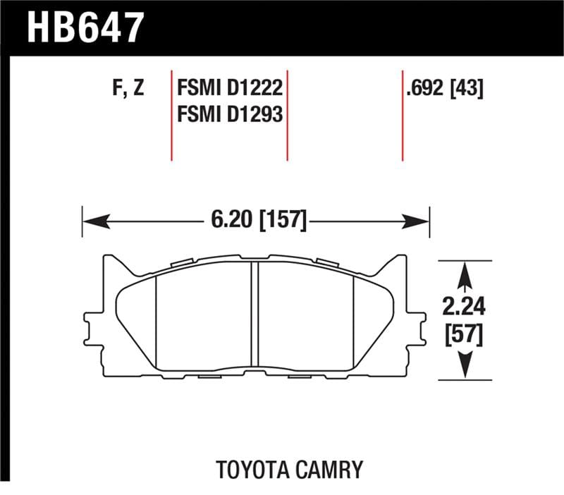 Hawk Performance — HPS 5.0 Disc Brake Pad