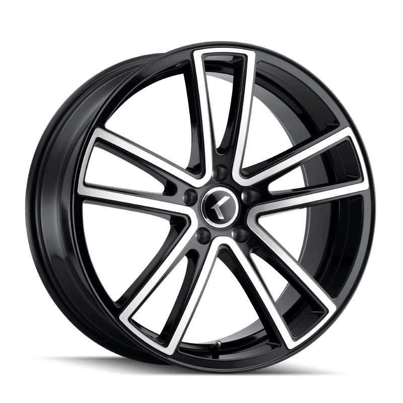 Kraze Wheels — Kraze KR190 Lusso 22x8.5 / 5x112 BP / 38mm Offset / 66.56mm Hub Gloss Black Machined Wheel
KRAZE KR190
