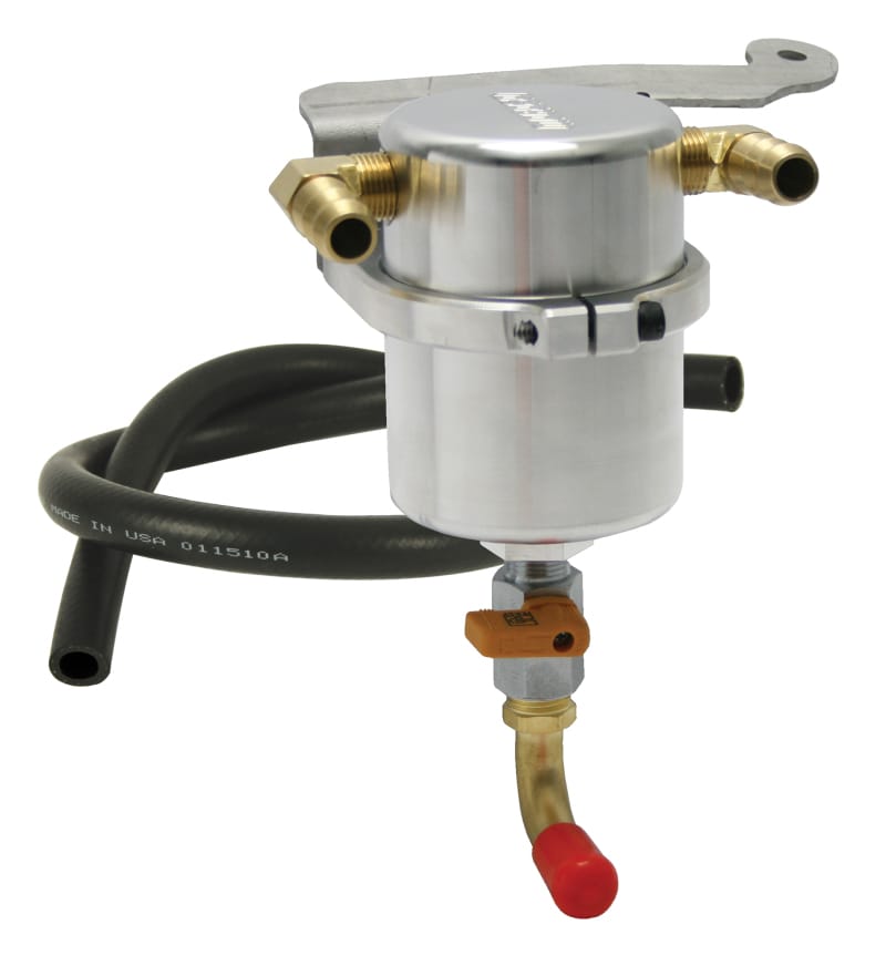 Moroso — Moroso 11-14 Ford Mustang GT Air/Oil Separator Catch Can - Billet Aluminum