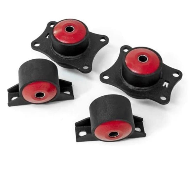 Innovative Mounts — Innovative 00-09 Honda S2000 F-Series Black Steel Mounts 95A Bushings (Rear Diff Mounts OEM Diff)