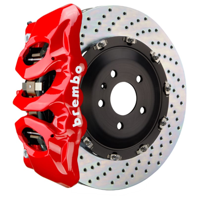 Brembo — Brembo 24+ BMW M30i/530i xDrive Front GT BBK 6 Piston Cast 380x34 2pc Rotor Drilled - Red