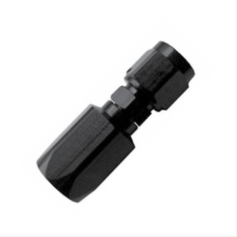 Fragola — Fragola -6AN Straight Aluminum P/S Hose End - Black Only