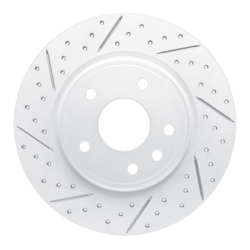 R1 Concepts — R1 17-25 Chrysler Grand Caravan Rear Left Drilled & Slotted Geo-Carbon Rotor