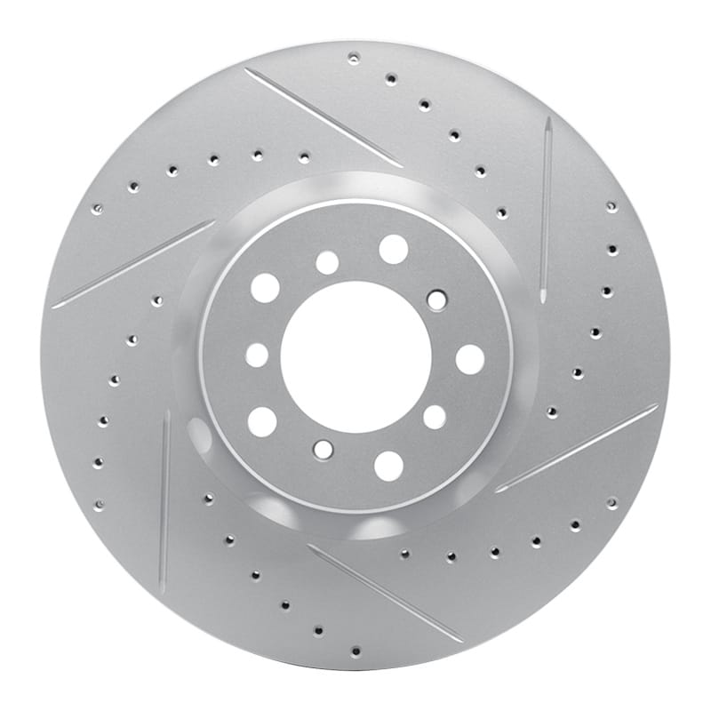 R1 Concepts — R1 00-03 BMW M5 Left Front Drilled & Slotted Geo-Carbon Rotor