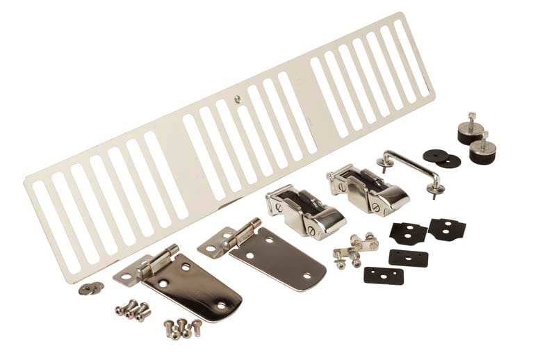 Kentrol — Kentrol 1997 Jeep Wrangler TJ Hood Kit - Polished Silver