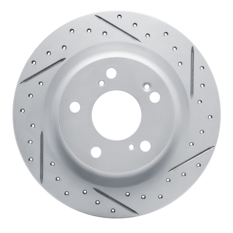 R1 Concepts — R1 17-26 Acura Integra Rear Right Drilled & Slotted Geo-Carbon Rotor