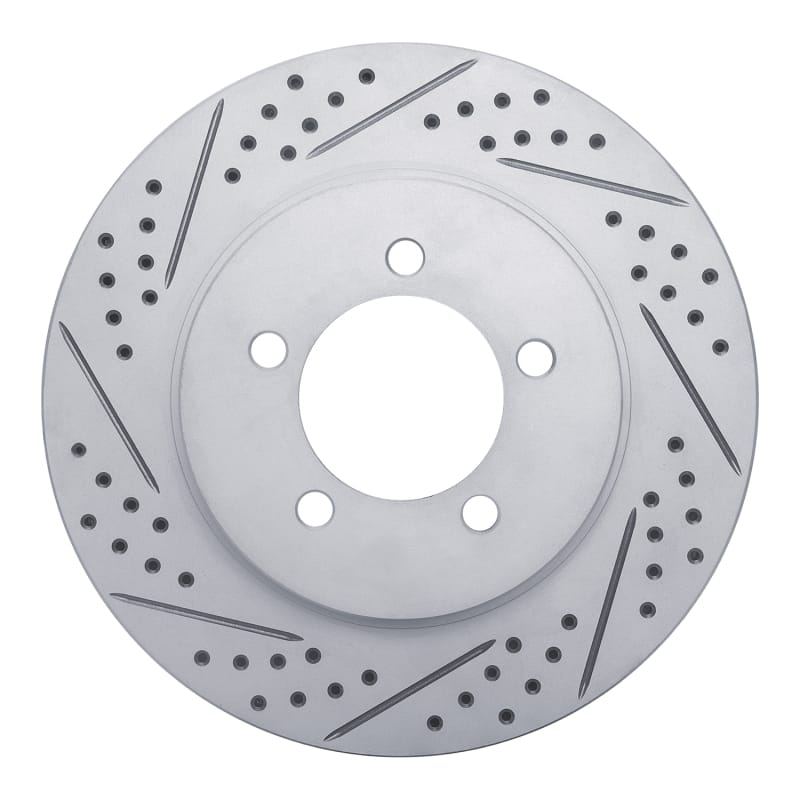 R1 Concepts — R1 02-05 Ford Explorer Front Left Drilled & Slotted Geo-Carbon Rotor