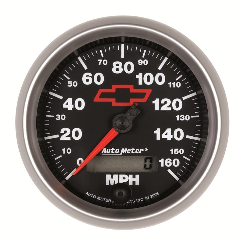 AutoMeter — Autometer Speedometer 3-3/8in, 0-160 MPH, Elec. Programmable - Bowtie Black
3-3/8" SPEEDO, 160 M