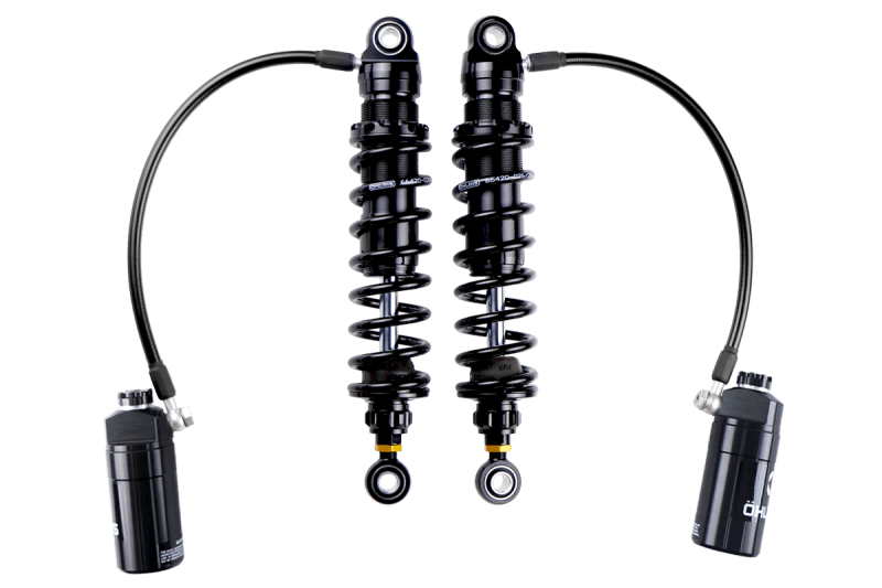 Ohlins — Ohlins 14-26 Harley FL Touring STX 36 Twin Blackline 13in Blk Reservoir Shocks 150lb - Max 500lb
