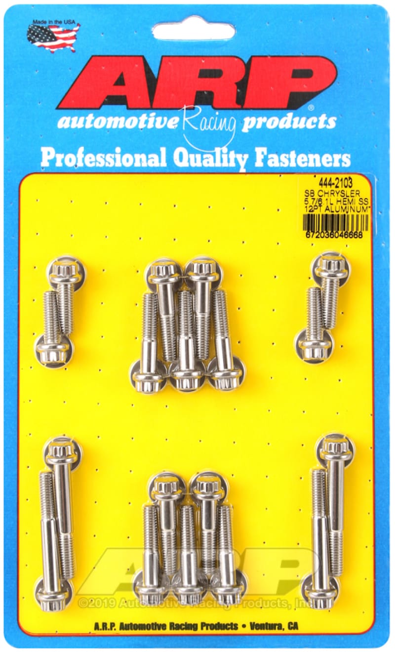 ARP — ARP Chrysler Small Block 5.7/6.1L Hemi 12pt Intake Manifold Bolt Kit