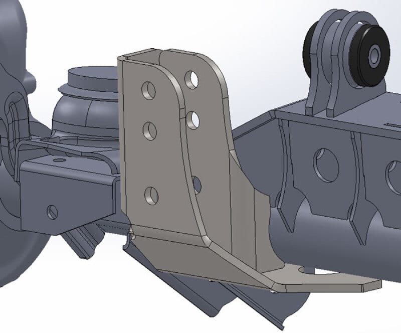 Artec Industries — Artec Industries 93-06 Jeep Wrangler TJ Lj Raised Tracbar Bracket For Tj Front Axle