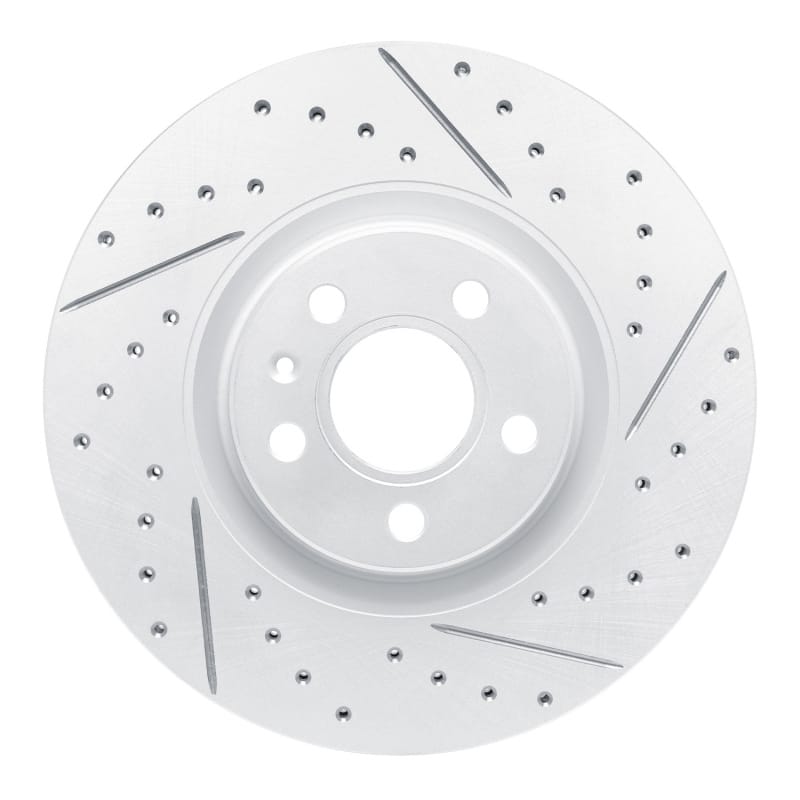 R1 Concepts — R1 17-25 Volvo S90 Front Right Drilled & Slotted Geo-Carbon Rotor