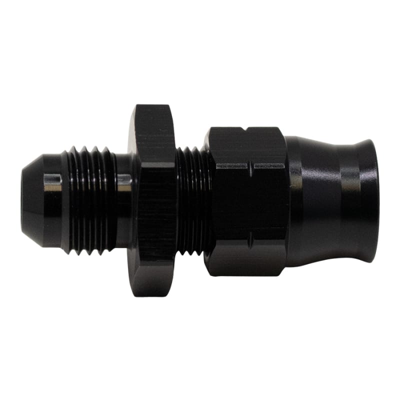 DeatschWerks — DeatschWerks 6AN Male Flare to 3/8in Hardline Compression Adapter - Anodized Matte Black
Lines & Fittings