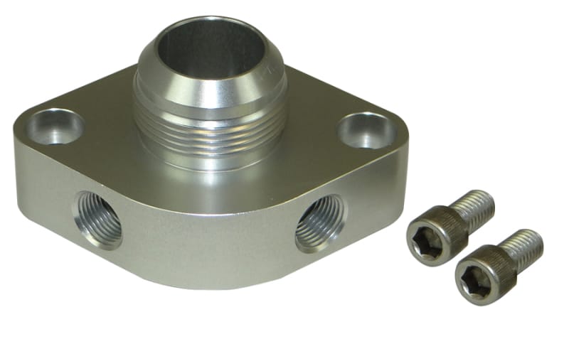 Moroso — Moroso Chevrolet Big Block/Small Block Water Outlet Filler Neck -20An w/O-Ring & Two 3/8in NPT Ports