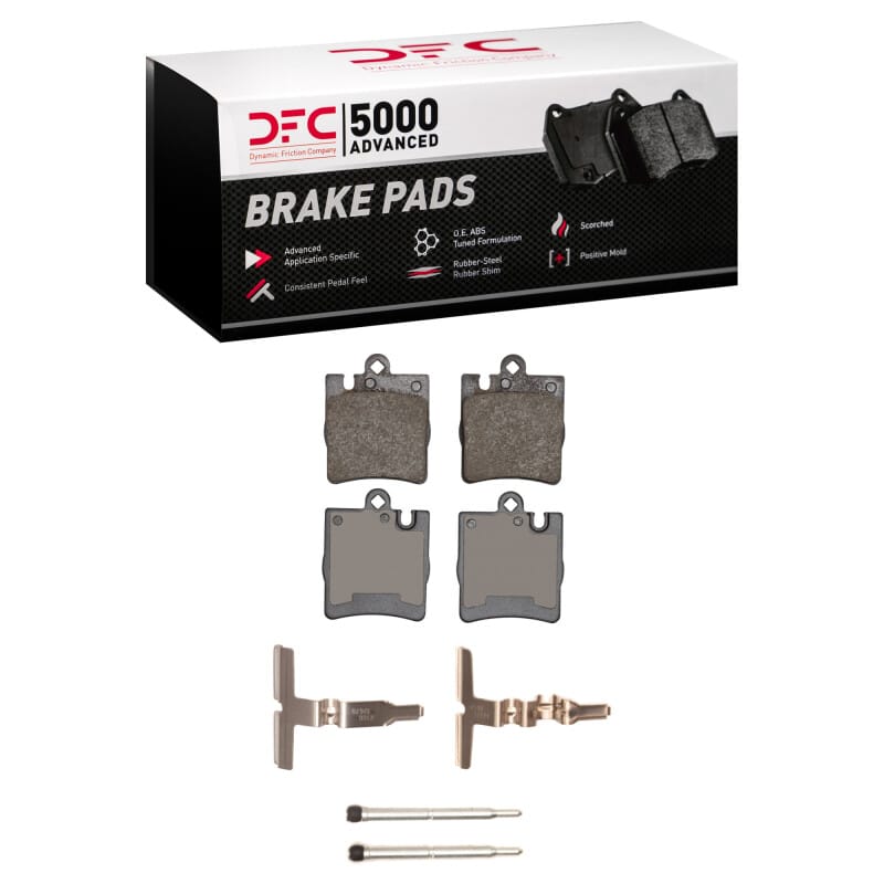 DFC — DFC 96-11 Mercedes-Benz E320 Rear 5000 Advanced Low Metallic Brake Pads and Hardware Kit
DFC Brake Pad Set