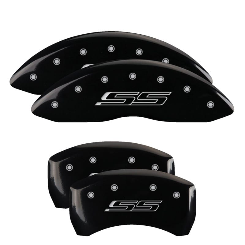 MGP — MGP 4 Caliper Covers Engraved Front & Rear Gen 5/SS Black finish silver ch
Caliper Covers