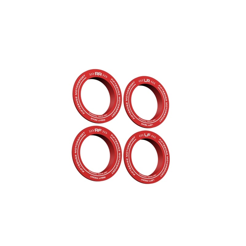 fifteen52 — fifteen52 Holeshot RSR Center Ring - Corner Designation Set of Four - Red
fft52-RSRRING-RED-CD-SET
