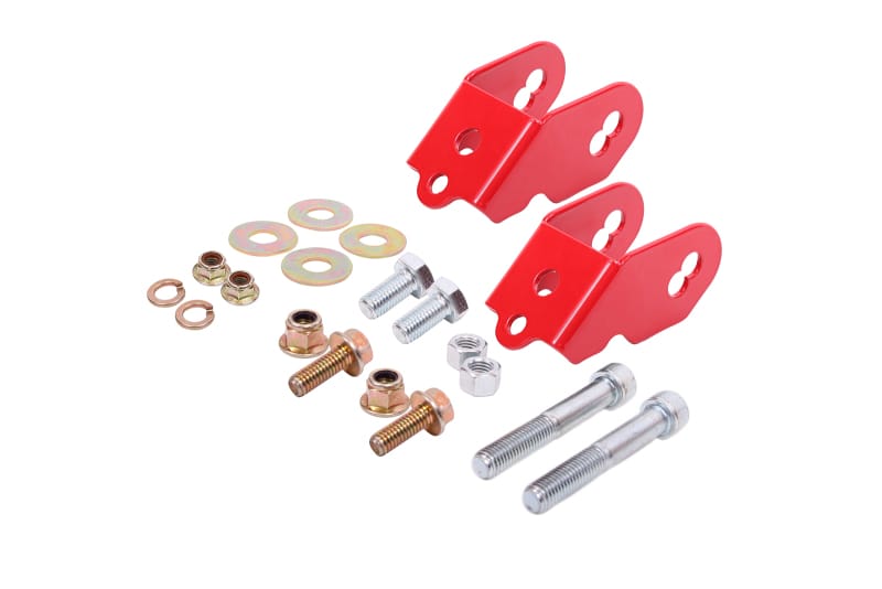 BMR Suspension — BMR Suspension 15-18 Ford Mustang S550 Rear Camber Adjustment Lockout Kit - Red