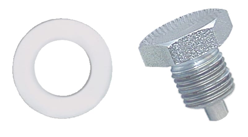 Moroso — Moroso Oil Pan Drain Plug w/Nylon Washer - Chrome