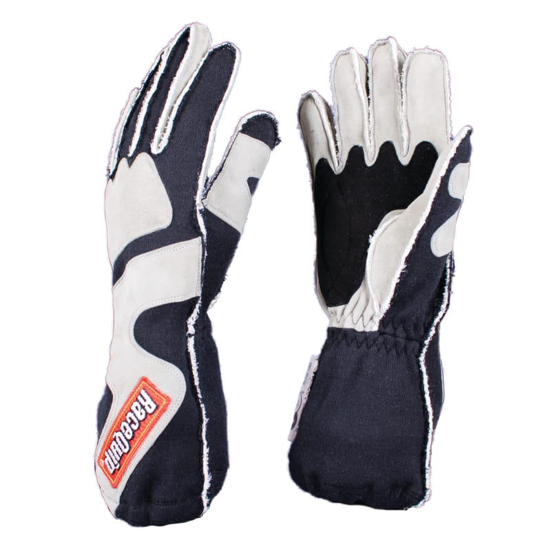 Racequip — RaceQuip SFI-5 Gray/Black XL Outseam w/ Closure Glove