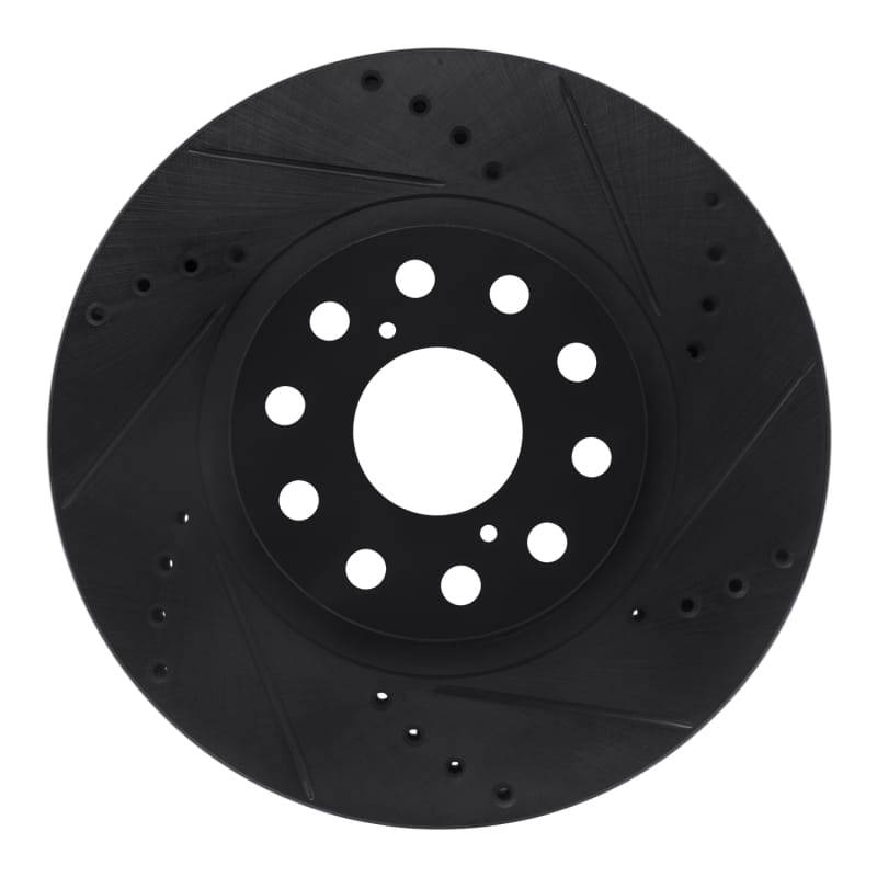 R1 Concepts — R1 93-98 Toyota Supra Front Right Drilled & Slotted Black Brake Rotor
R1 Brake Rotor Drill